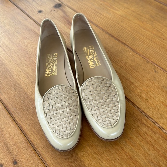 Salvatore FERRAGAMO Leather Loafers Flats size 9 - Picture 1 of 11